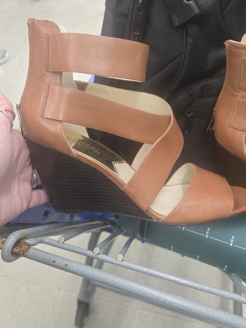 Michael Kors Brown Strappy Sandals with Gold Insole SIZE 9 - Picture 2 of 3